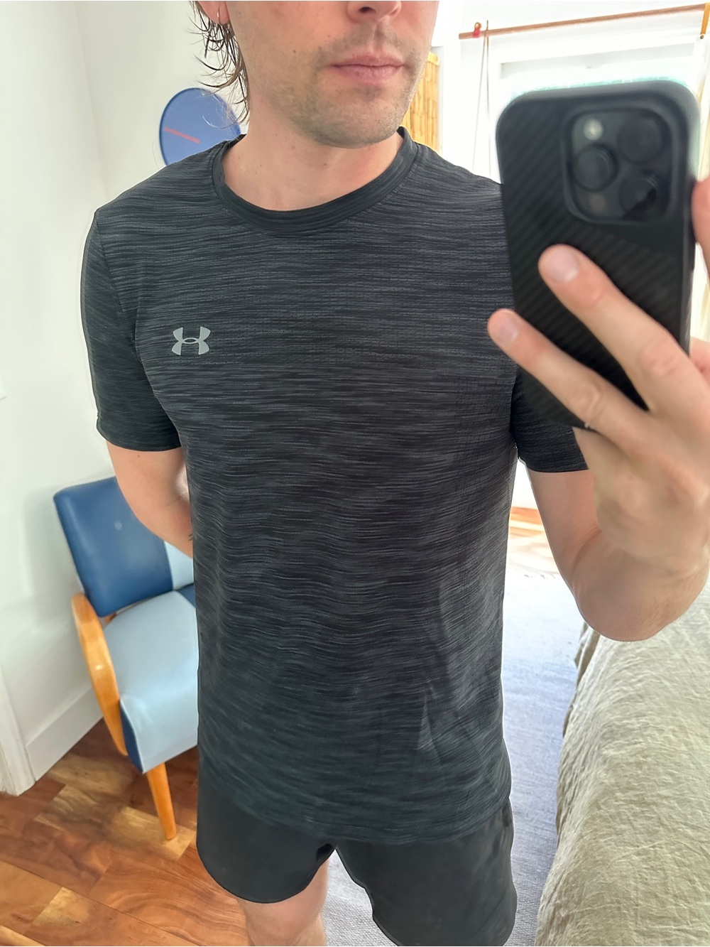 Under Armour Large Men's Tech Heathered Short-Sleeve Tee